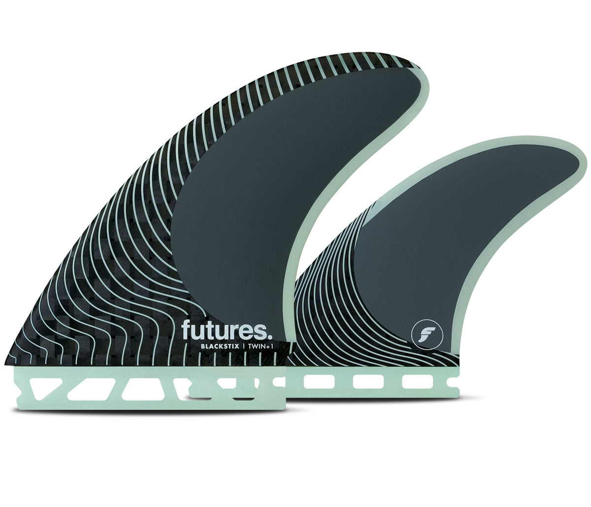 Blackstix Twin+1 - Pivot Surf Fins - Futures Fins US