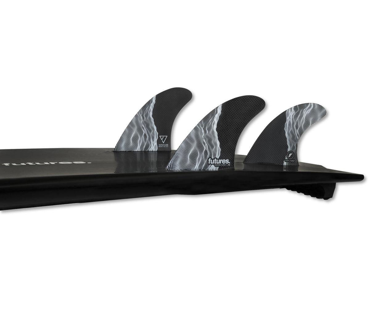 futures フューチャー フィン vapor core F4 Futures JJF Scimitar Vapor Core Thruster Fins | Pyzel Surfboards