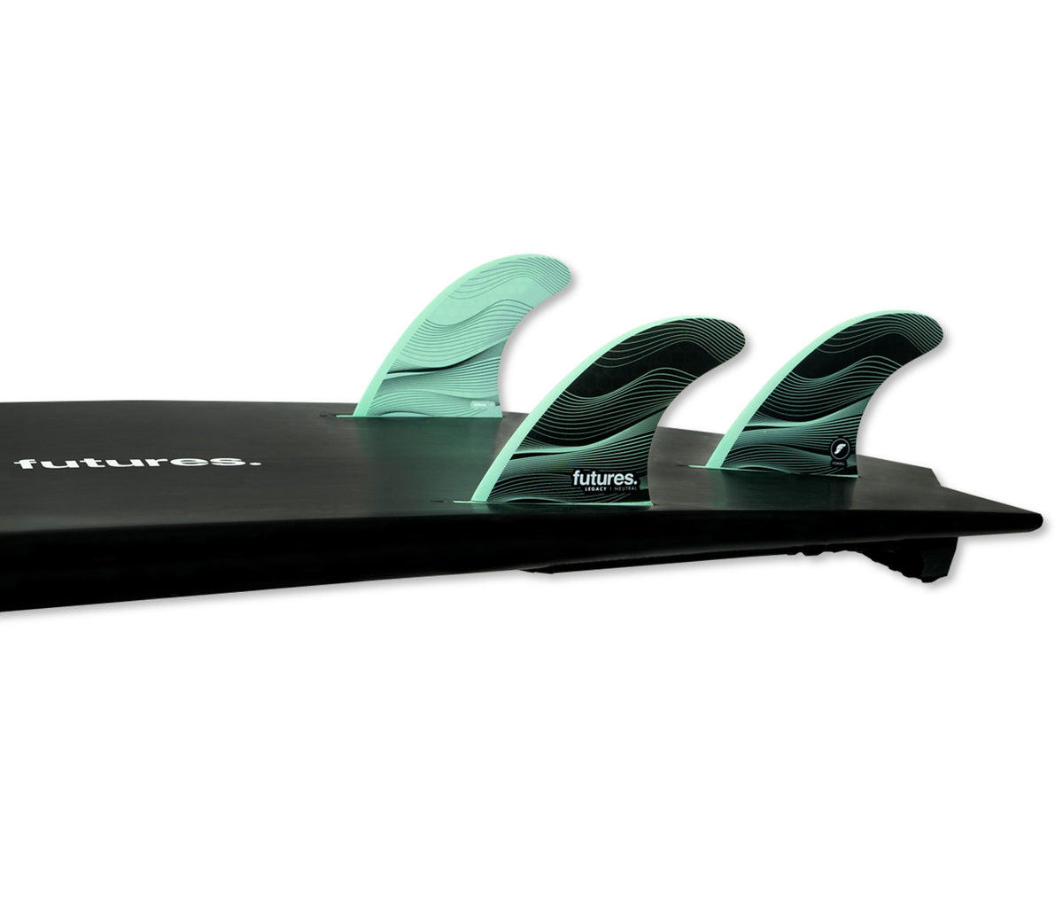 thumbnail image 2 of DORSAL Surfboard Fins Thruster Set - Future Compatible Blue Carbon Fins 2 of 9