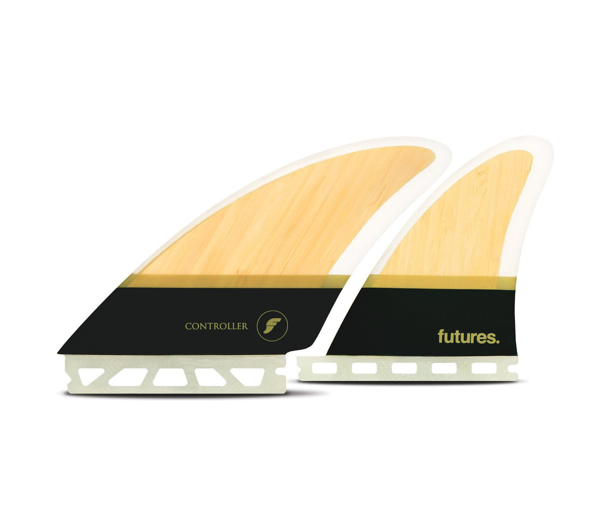 Futures Controller Quad Split-keel Quad Fin Set (Futures) — full deck view