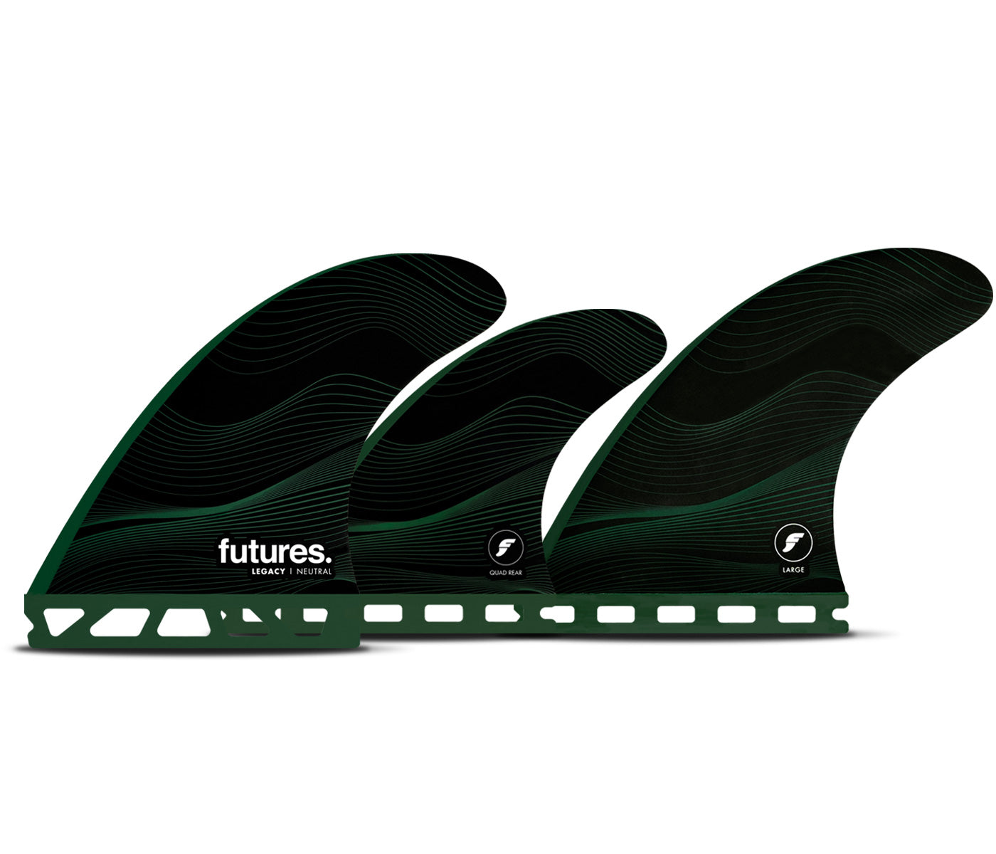 Futures F8 Legacy Fins — full deck view